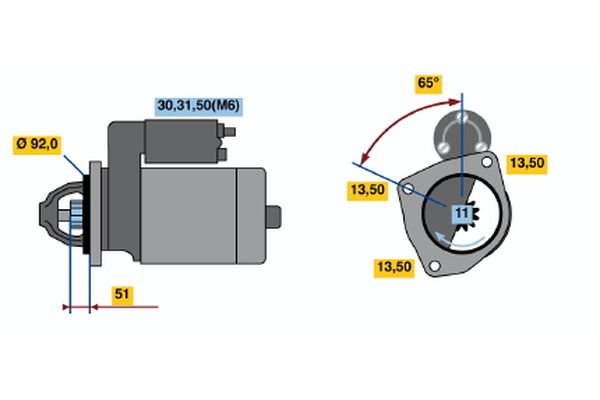 Bosch Starter 0 001 371 007