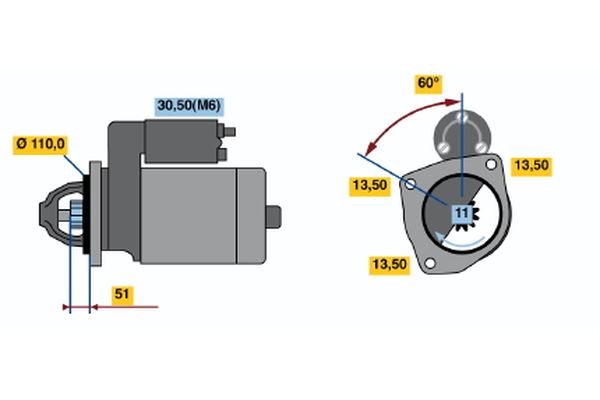 Starter Bosch 0 001 372 008