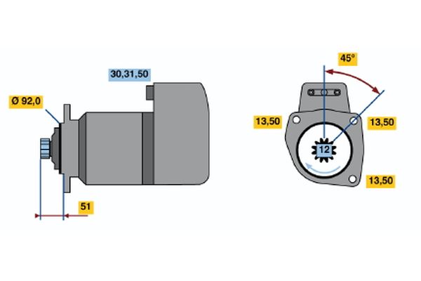 Bosch Starter 0 001 416 061