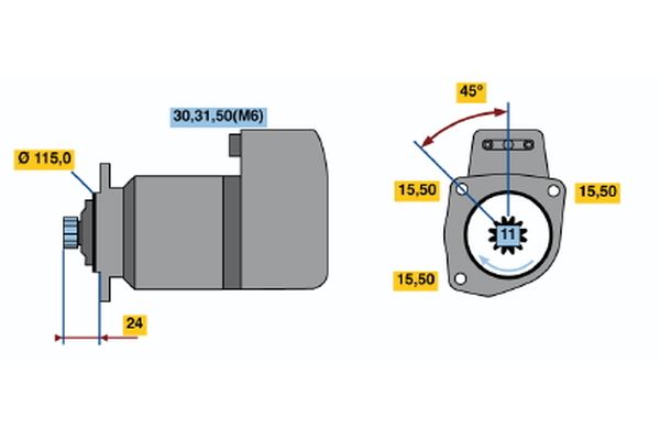 Starter Bosch 0 001 417 074