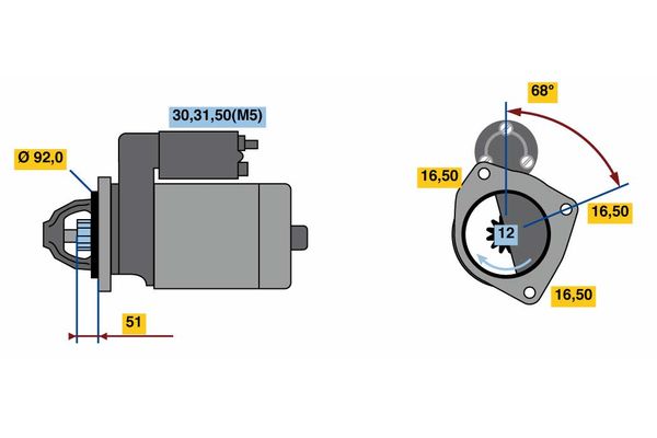 Starter Bosch 0 001 420 013