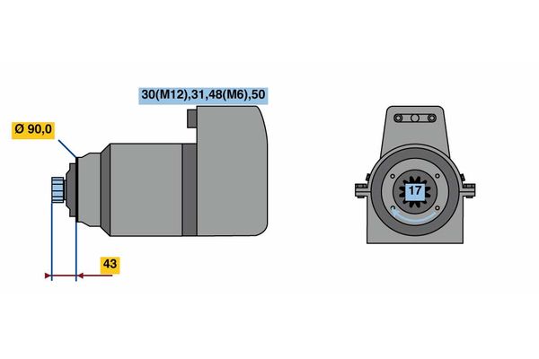 Bosch Starter 0 001 601 007