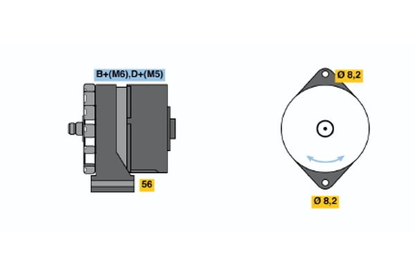 Alternator/Dynamo Bosch 0 986 030 110