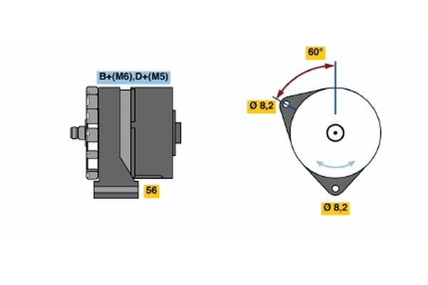 Alternator/Dynamo Bosch 0 120 339 531