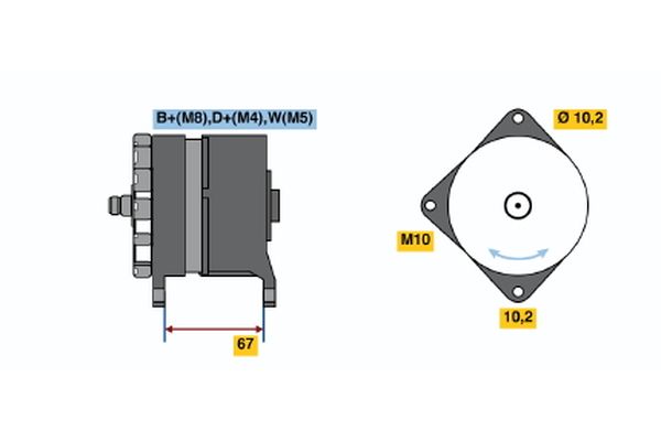 Bosch Alternator/Dynamo 0 120 468 131