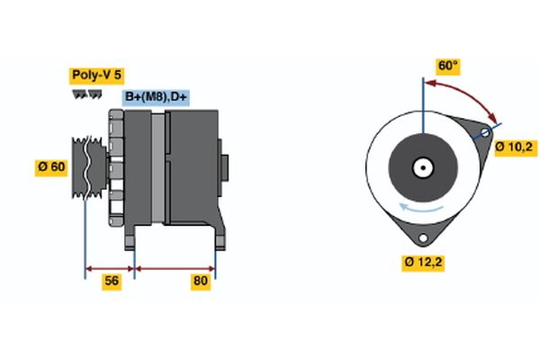 Alternator/Dynamo Bosch 0 120 469 028