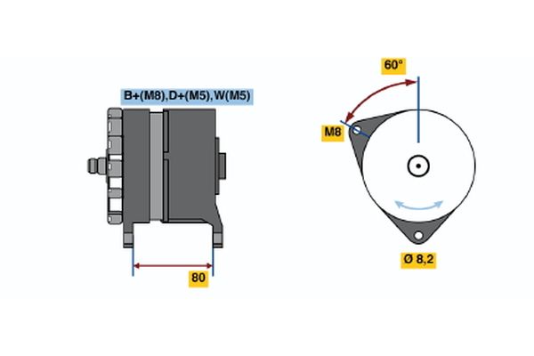 Bosch Alternator/Dynamo 0 120 469 032