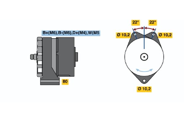 Alternator/Dynamo Bosch 0 986 035 620