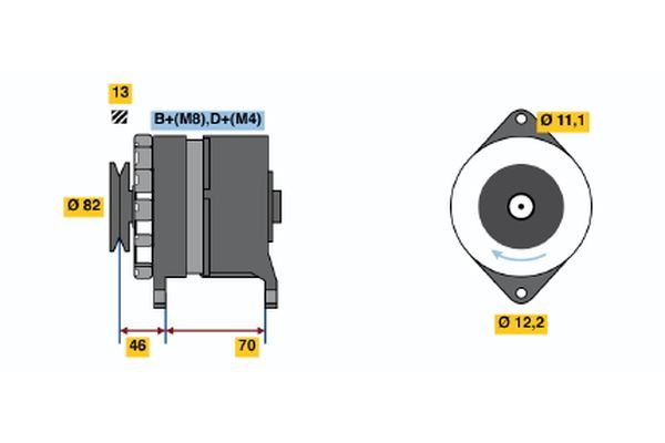 Alternator/Dynamo Bosch 0 120 488 252