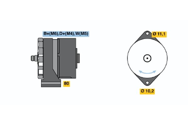 Alternator/Dynamo Bosch 0 986 034 210