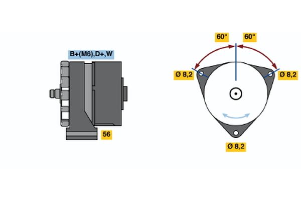 Bosch Alternator/Dynamo 0 120 489 710