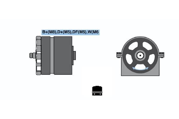 Alternator/Dynamo Bosch 0 120 600 582