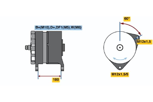Bosch Alternator/Dynamo 0 120 689 536