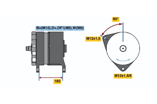 Alternator/Dynamo Bosch 0 120 689 547