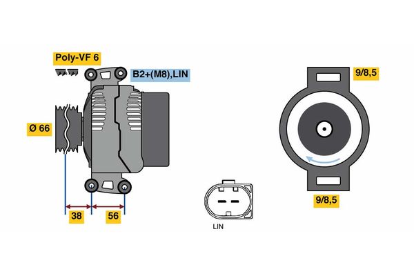Bosch Alternator/Dynamo 0 121 715 178