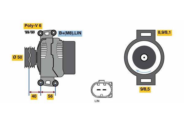 Alternator/Dynamo Bosch 0 121 813 006