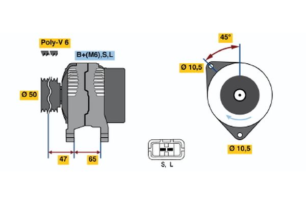 Alternator/Dynamo Bosch 0 986 038 460