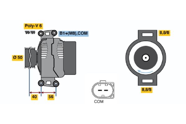 Bosch Alternator/Dynamo 0 124 625 023