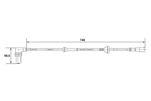 Bosch ABS sensor 0 265 001 059