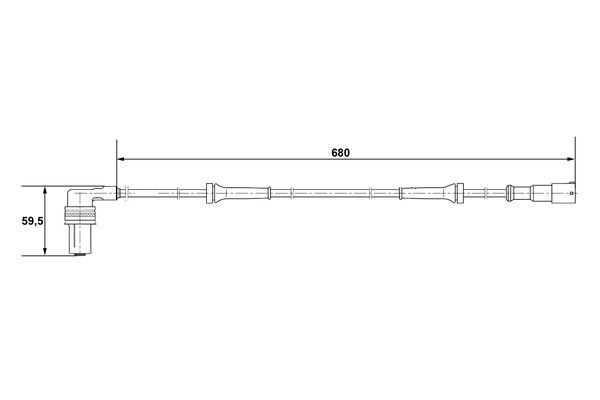 ABS sensor Bosch 0 265 001 220