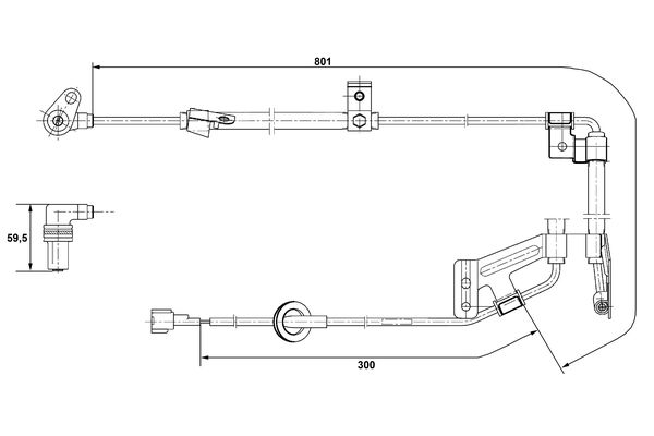 ABS sensor Bosch 0 265 001 273