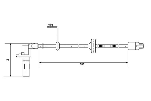 ABS sensor Bosch 0 265 002 208