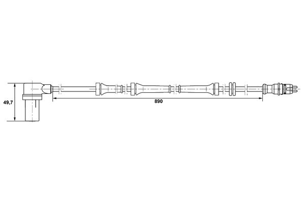 ABS sensor Bosch 0 265 006 157