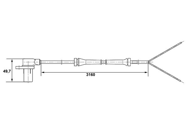 ABS sensor Bosch 0 265 006 195