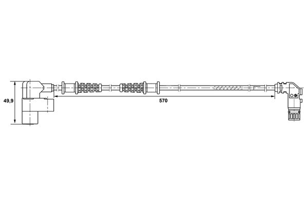 Bosch ABS sensor 0 265 006 368