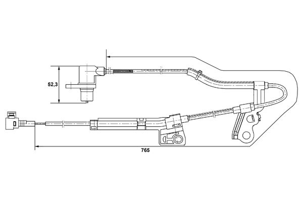 Bosch ABS sensor 0 265 006 677