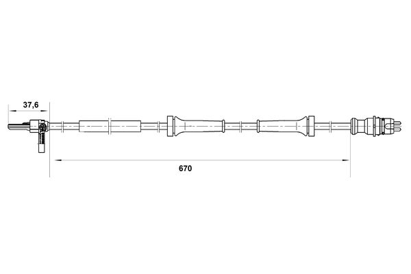 Bosch ABS sensor 0 265 007 045