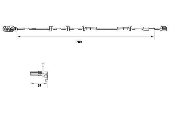 ABS sensor Bosch 0 265 007 465