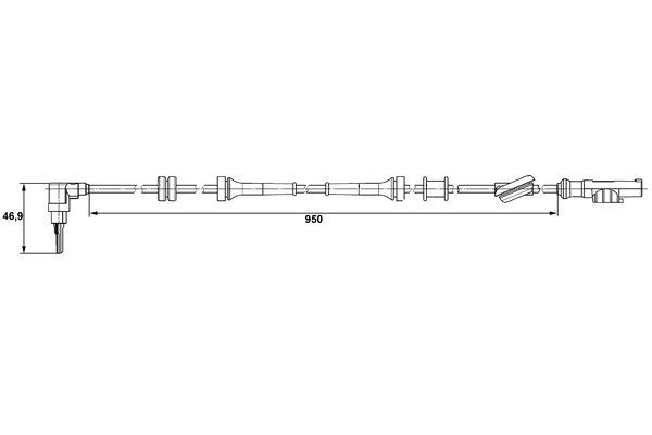 ABS sensor Bosch 0 265 007 485