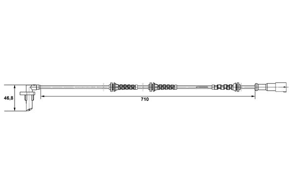 ABS sensor Bosch 0 265 007 529