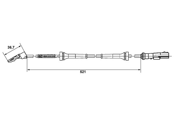 ABS sensor Bosch 0 265 007 937