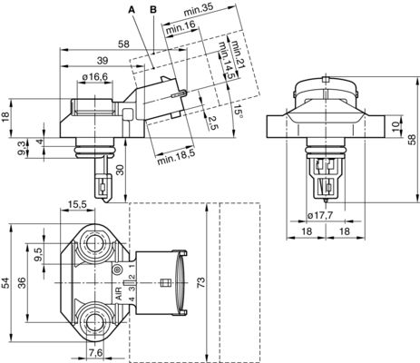 Bosch Vuldruk sensor 0 281 002 244