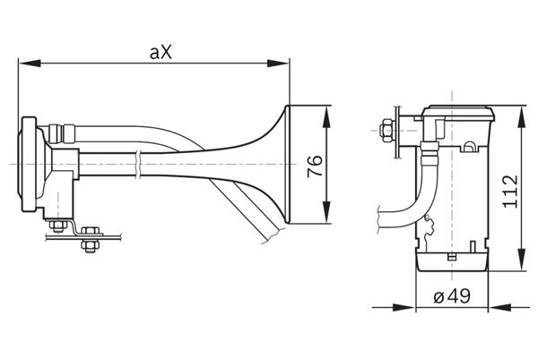 Bosch Luchthoorn  0 328 006 002