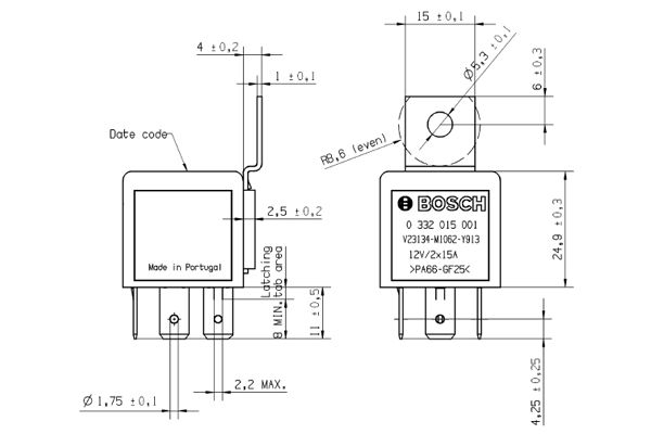 Bosch Relais 0 332 015 001