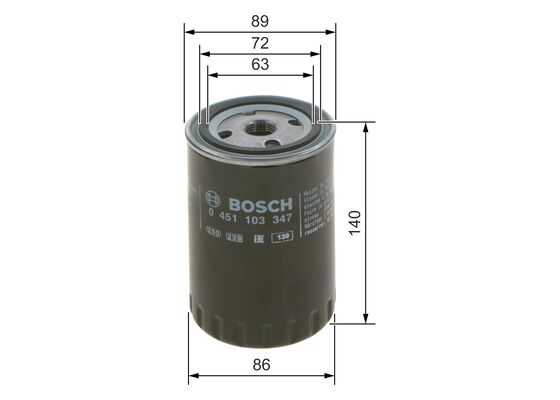 Oliefilter Bosch 0 451 103 347