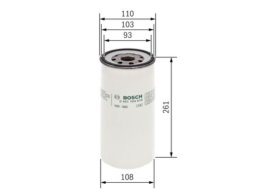 Bosch Oliefilter 0 451 104 010