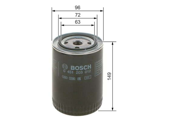 Oliefilter Bosch 0 451 203 012