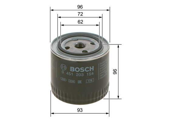 Oliefilter Bosch 0 451 203 154