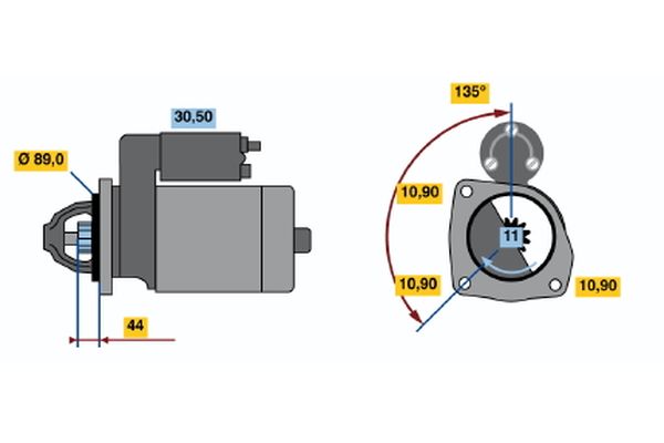 Starter Bosch 0 986 011 170
