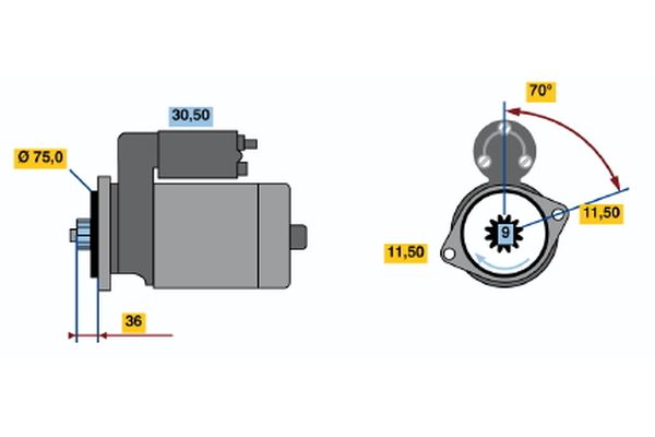 Starter Bosch 0 986 014 061