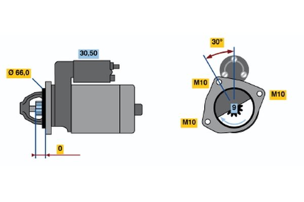 Starter Bosch 0 986 018 671