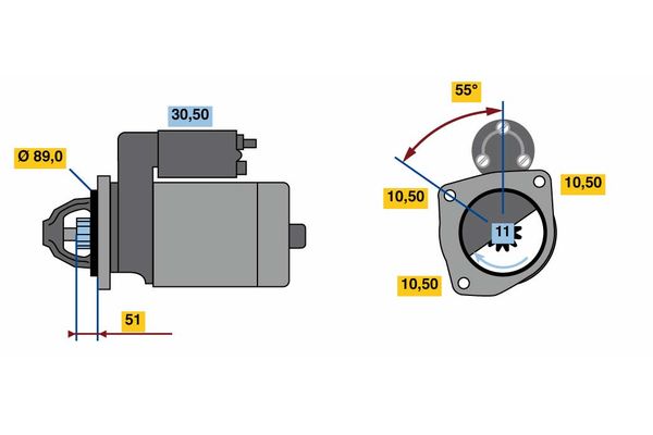 Starter Bosch 0 986 023 990