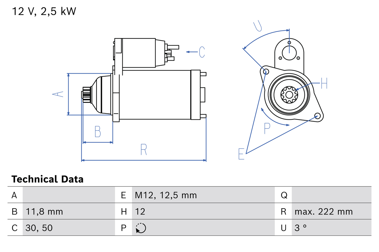 Starter Bosch 0 986 026 450