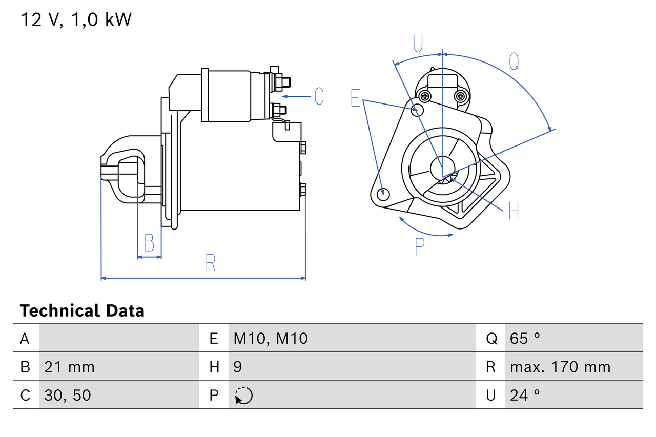 Starter Bosch 0 986 028 080