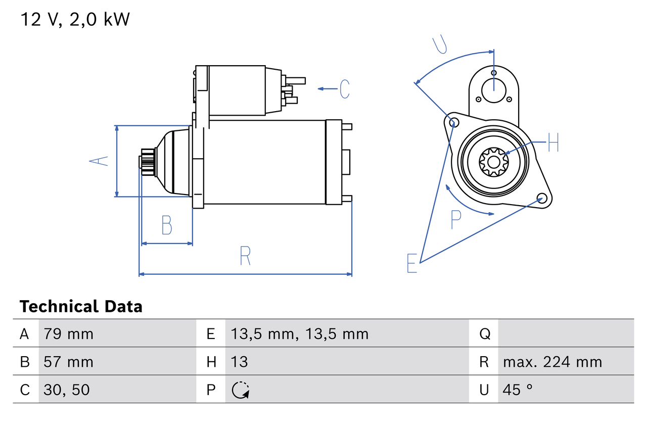 Starter Bosch 0 986 029 240
