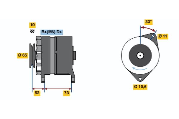 Alternator/Dynamo Bosch 0 986 030 940